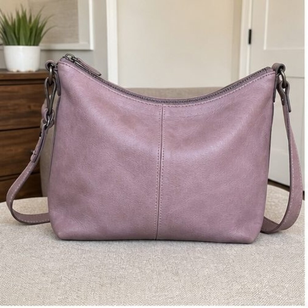 Brown Nylon Crossbody Bag